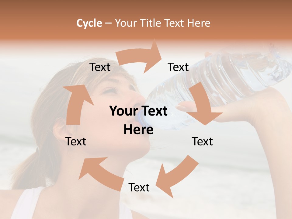 Portrait Exercising Thirst PowerPoint Template