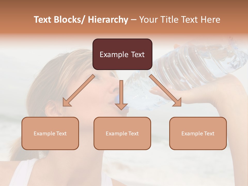 Portrait Exercising Thirst PowerPoint Template