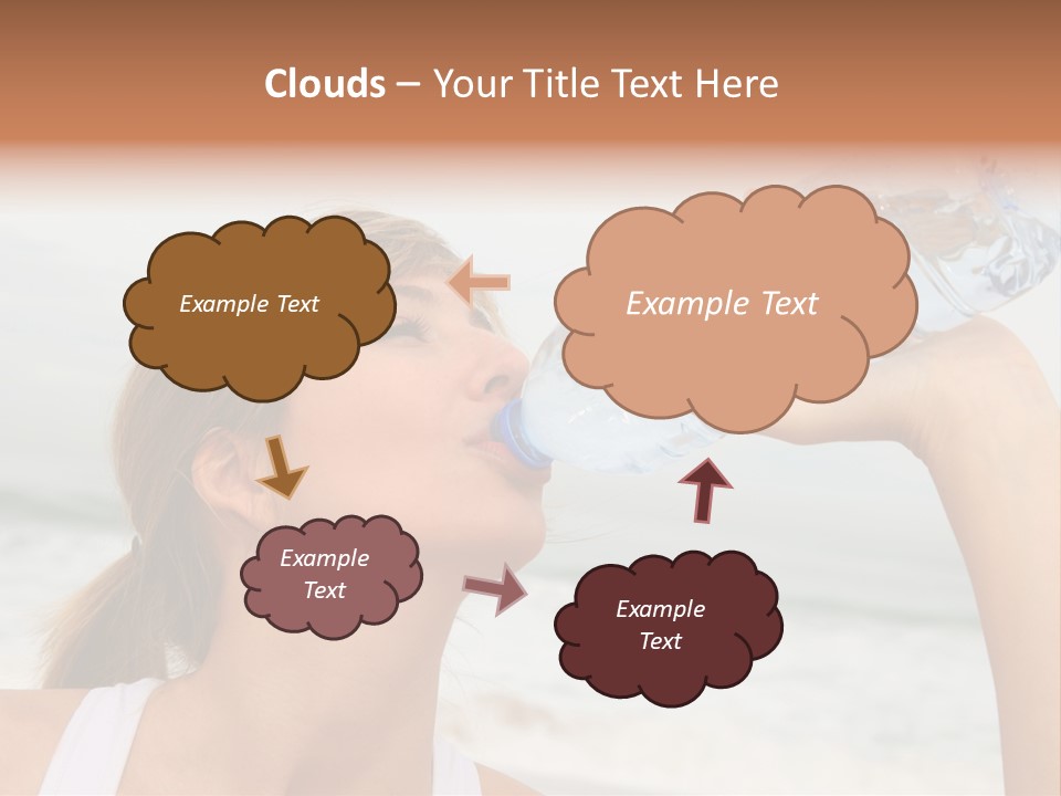 Portrait Exercising Thirst PowerPoint Template