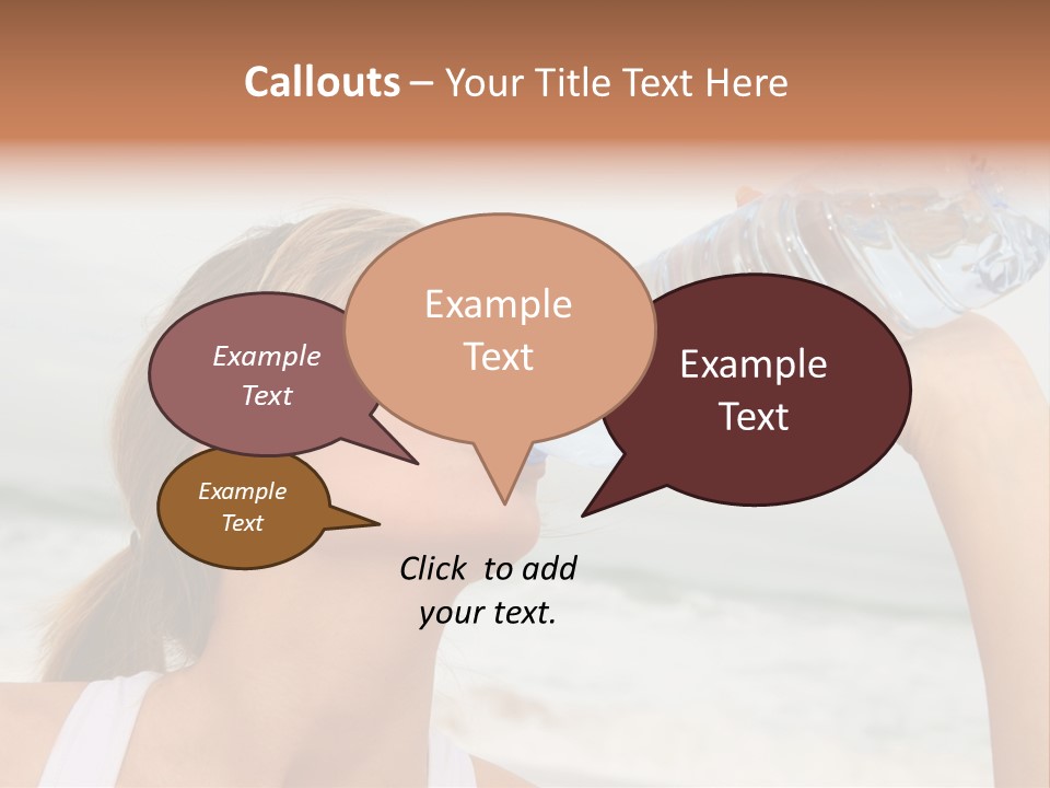 Portrait Exercising Thirst PowerPoint Template