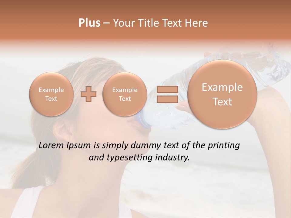 Portrait Exercising Thirst PowerPoint Template