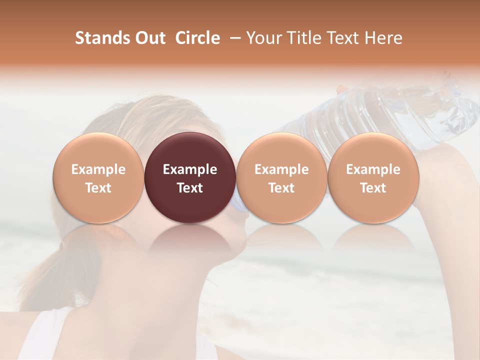 Portrait Exercising Thirst PowerPoint Template