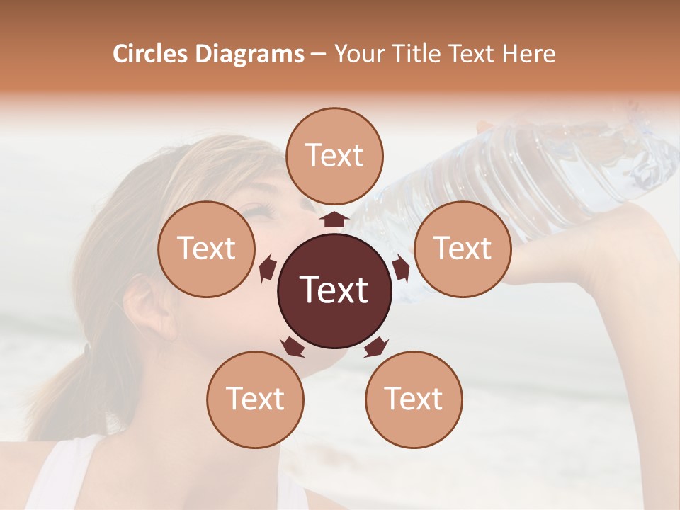 Portrait Exercising Thirst PowerPoint Template