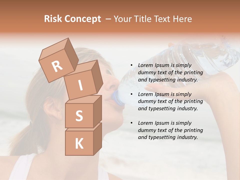 Portrait Exercising Thirst PowerPoint Template