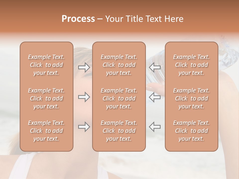 Portrait Exercising Thirst PowerPoint Template