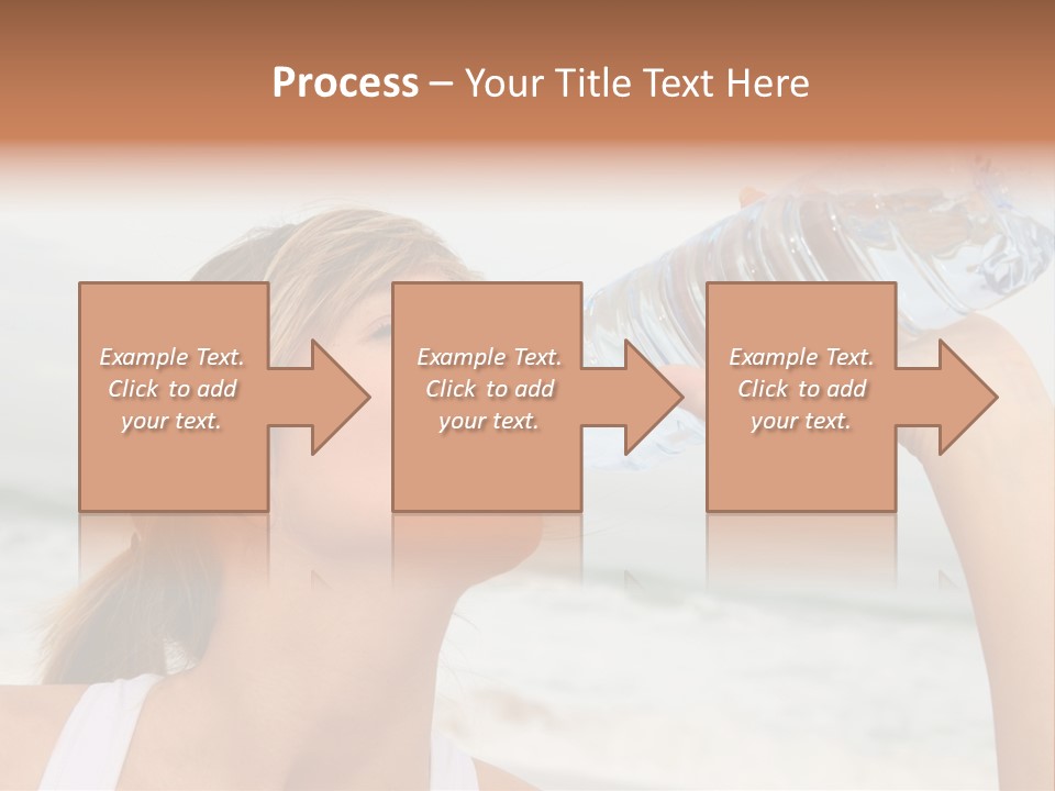 Portrait Exercising Thirst PowerPoint Template