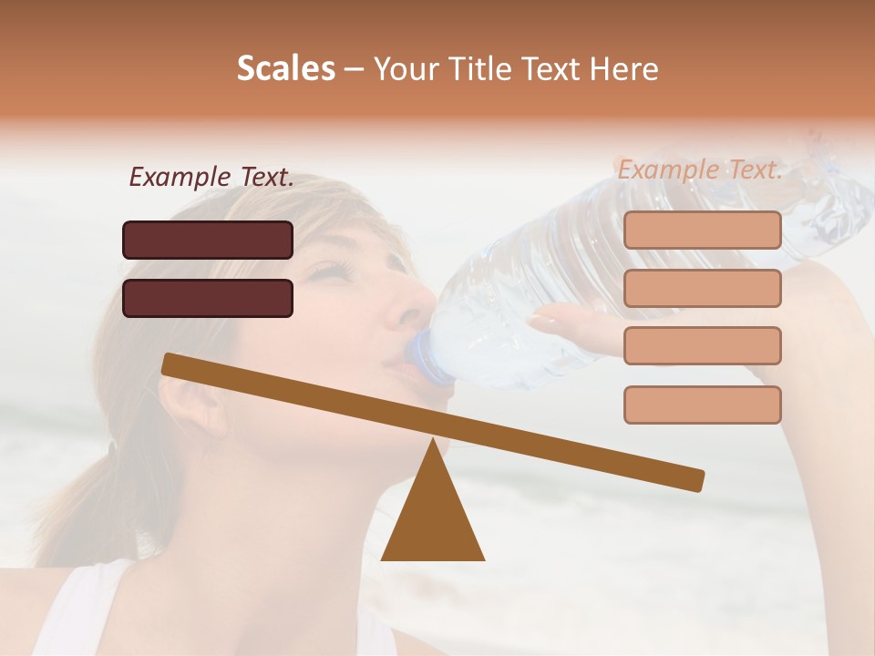 Portrait Exercising Thirst PowerPoint Template