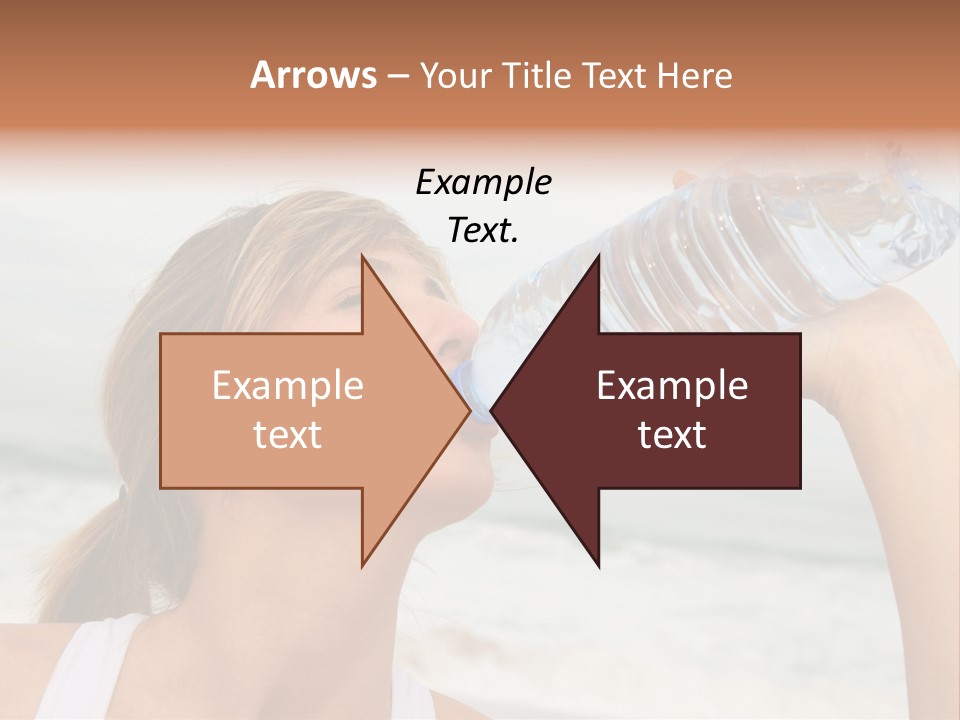Portrait Exercising Thirst PowerPoint Template