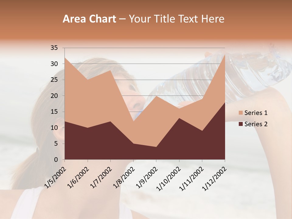 Portrait Exercising Thirst PowerPoint Template