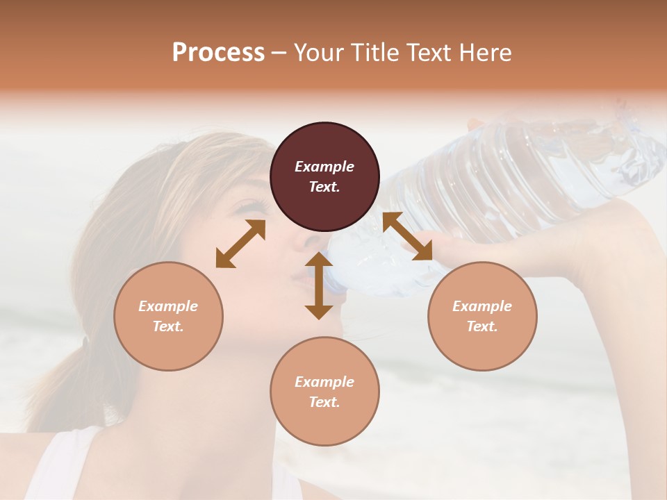 Portrait Exercising Thirst PowerPoint Template