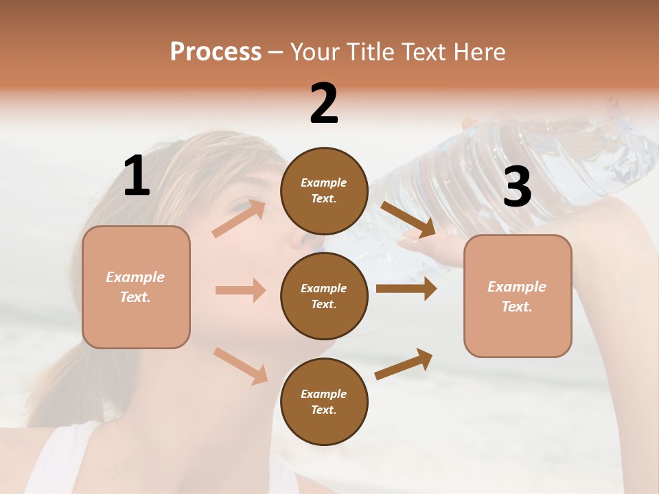 Portrait Exercising Thirst PowerPoint Template