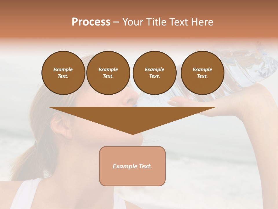 Portrait Exercising Thirst PowerPoint Template