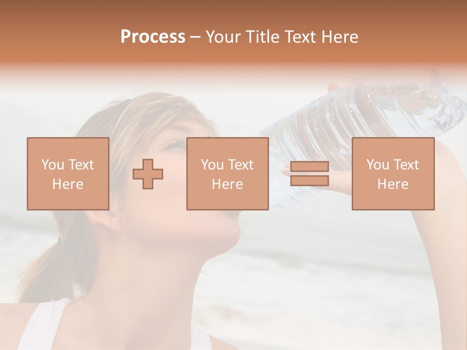 Portrait Exercising Thirst PowerPoint Template