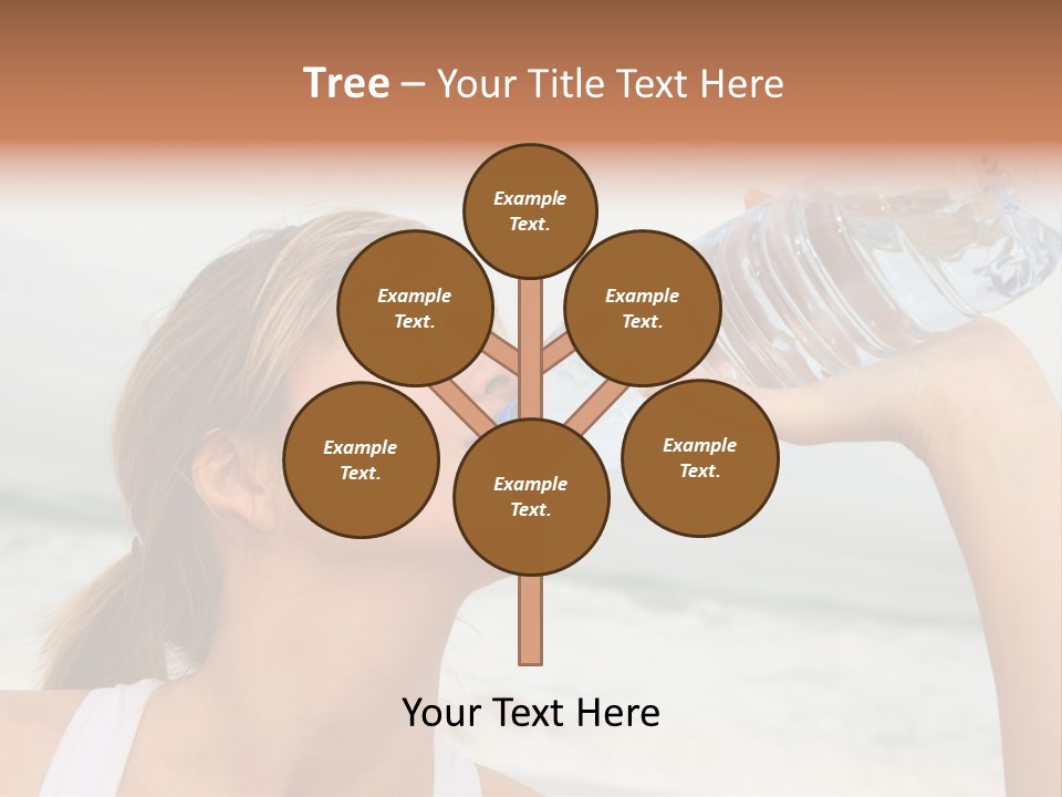 Portrait Exercising Thirst PowerPoint Template