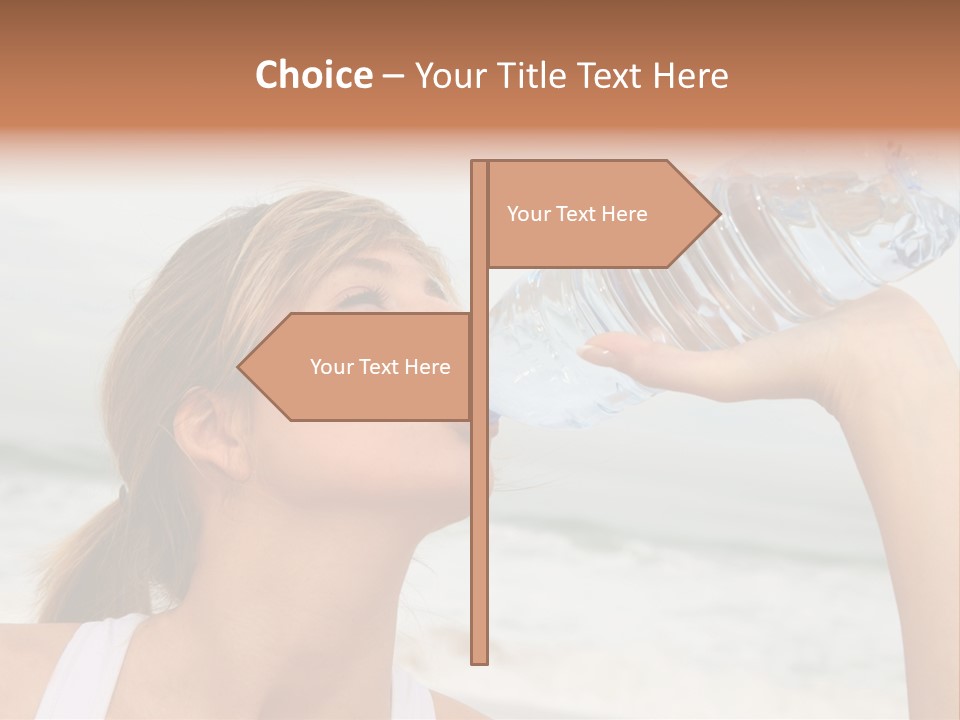 Portrait Exercising Thirst PowerPoint Template