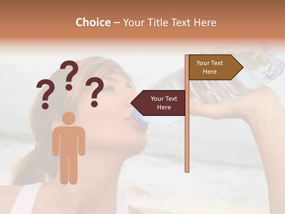 Portrait Exercising Thirst PowerPoint Template