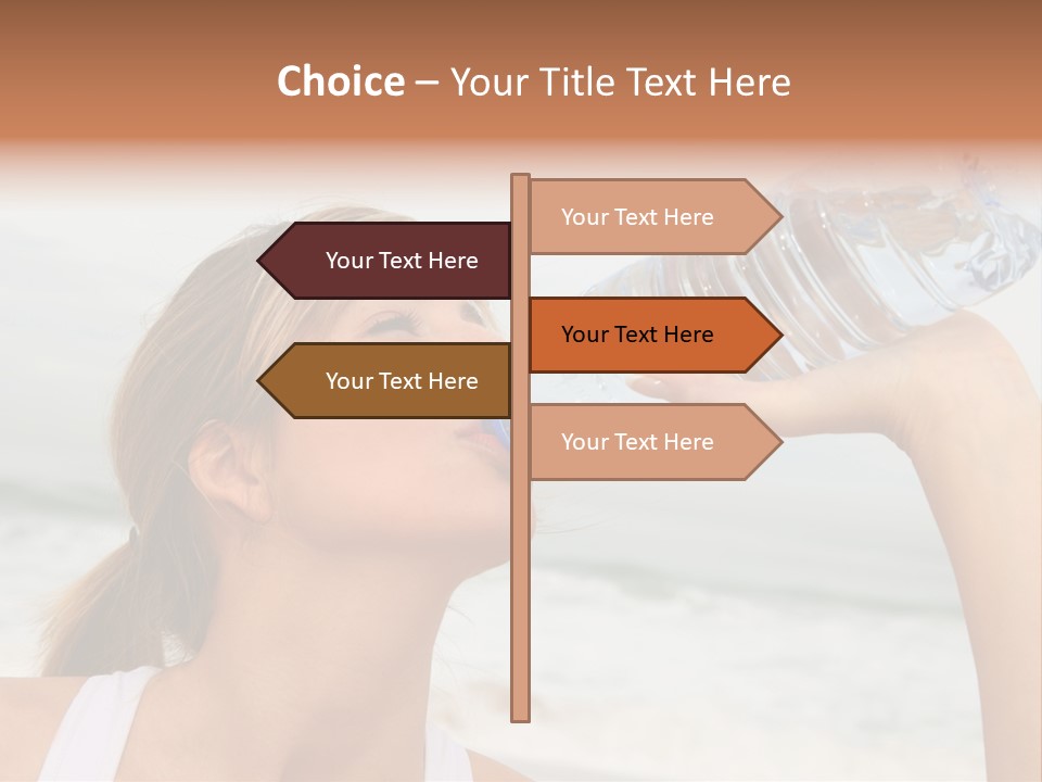 Portrait Exercising Thirst PowerPoint Template