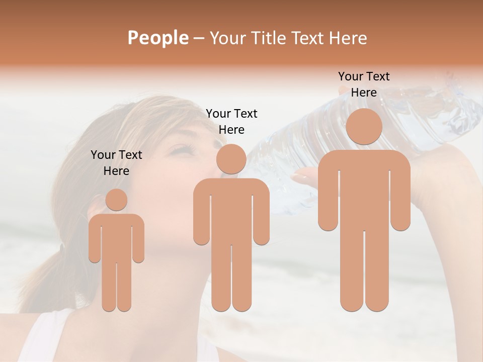 Portrait Exercising Thirst PowerPoint Template