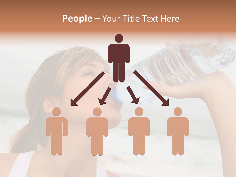 Portrait Exercising Thirst PowerPoint Template