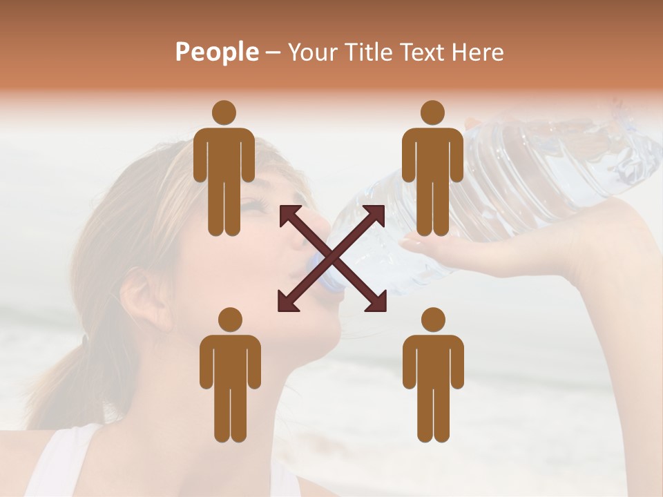 Portrait Exercising Thirst PowerPoint Template