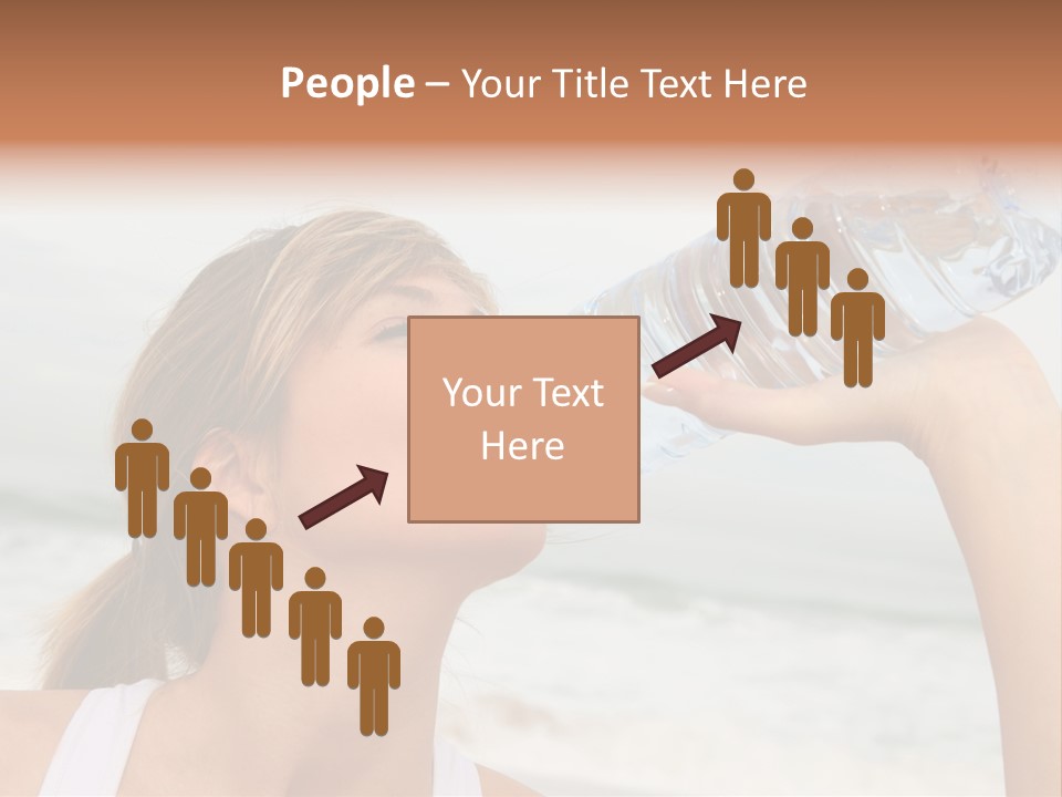 Portrait Exercising Thirst PowerPoint Template