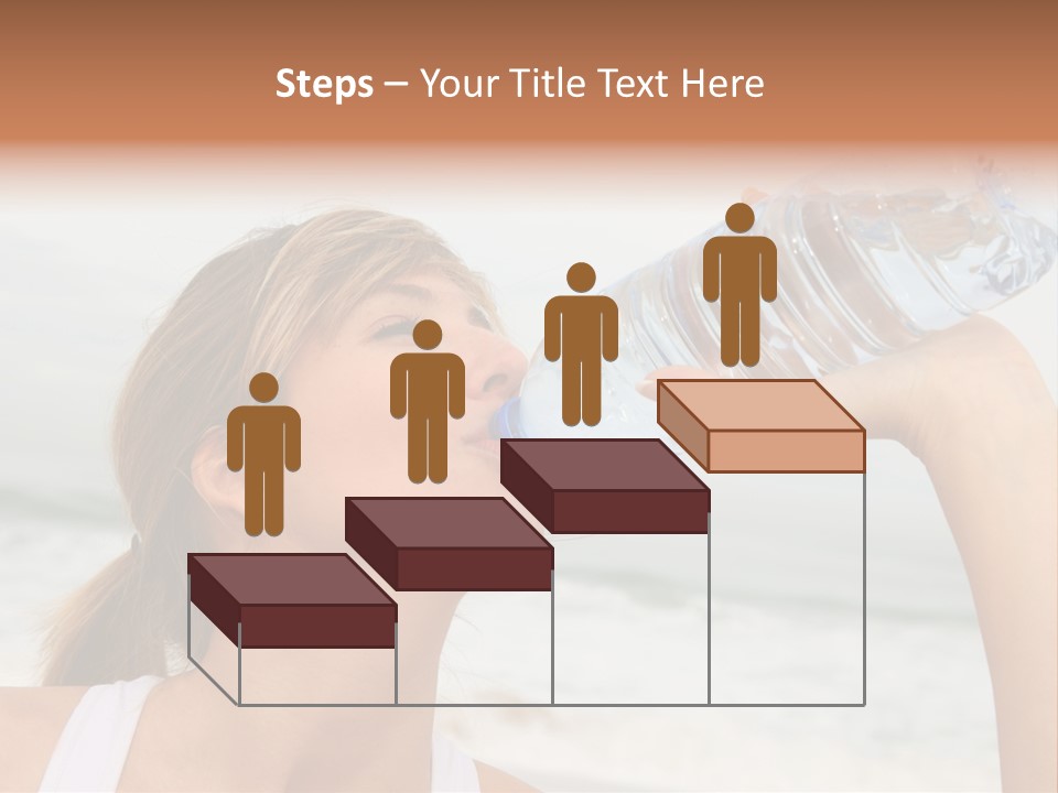 Portrait Exercising Thirst PowerPoint Template