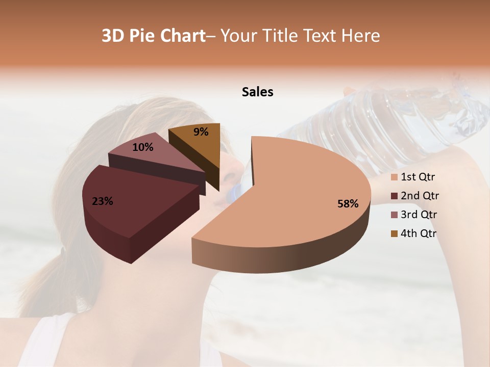 Portrait Exercising Thirst PowerPoint Template