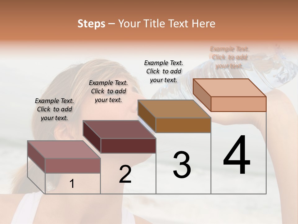 Portrait Exercising Thirst PowerPoint Template