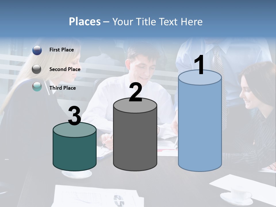 Young Corporate Staff PowerPoint Template