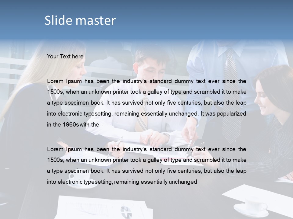 Young Corporate Staff PowerPoint Template