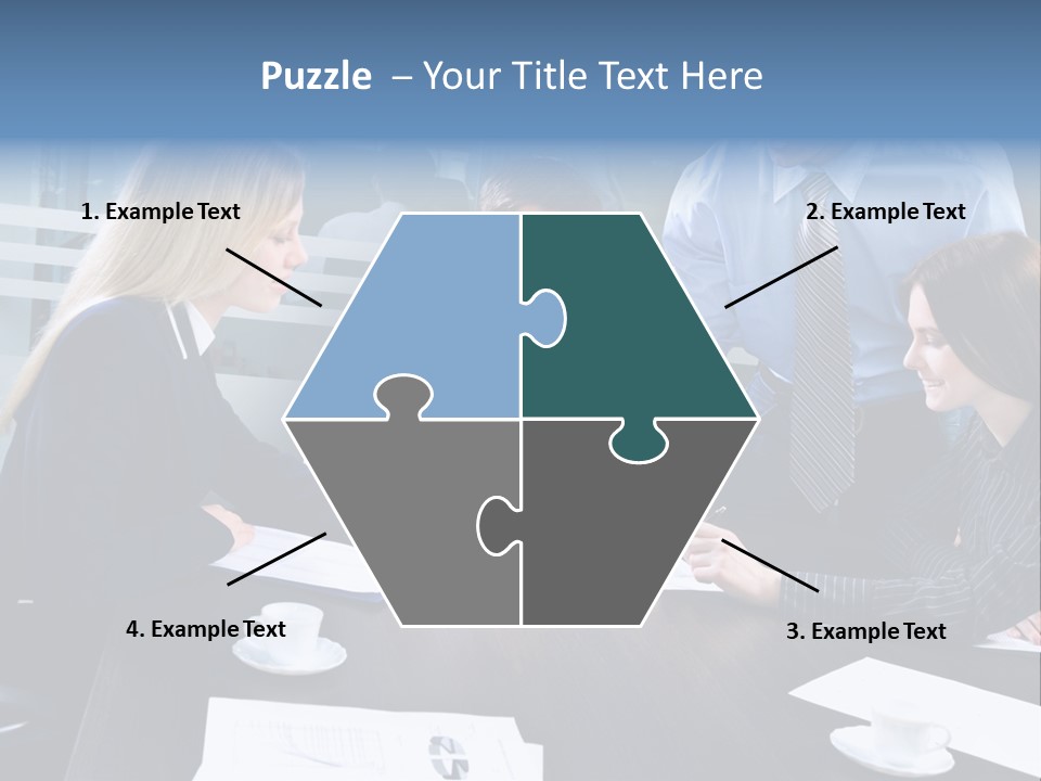 Young Corporate Staff PowerPoint Template