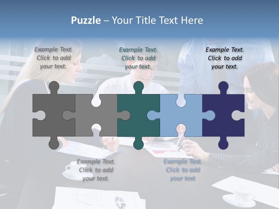 Young Corporate Staff PowerPoint Template