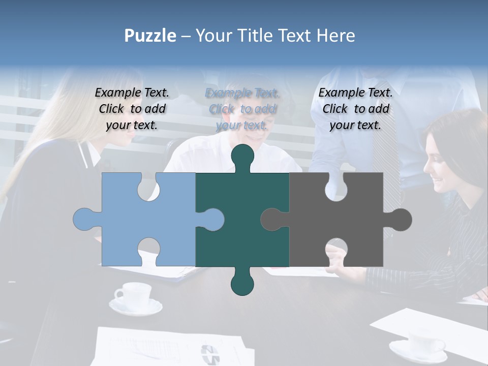 Young Corporate Staff PowerPoint Template