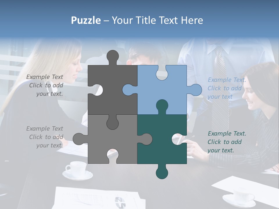 Young Corporate Staff PowerPoint Template