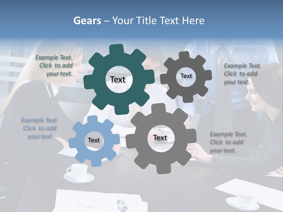 Young Corporate Staff PowerPoint Template