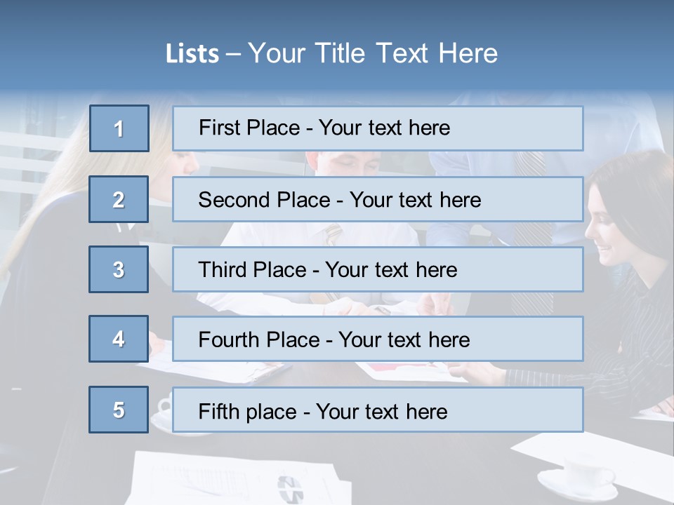 Young Corporate Staff PowerPoint Template