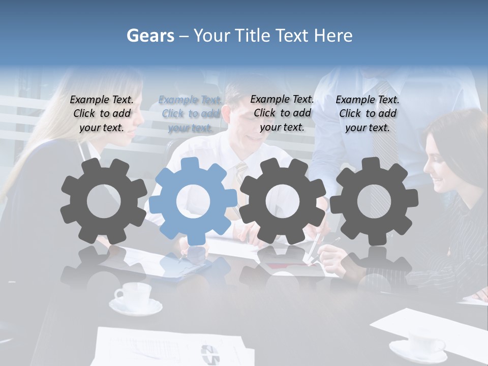 Young Corporate Staff PowerPoint Template