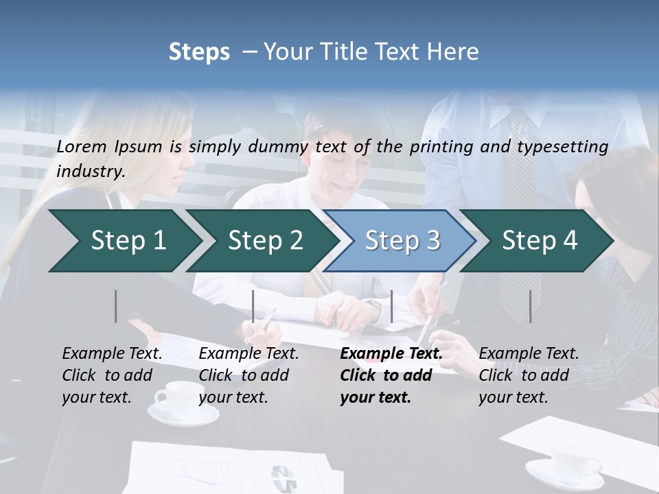 Young Corporate Staff PowerPoint Template