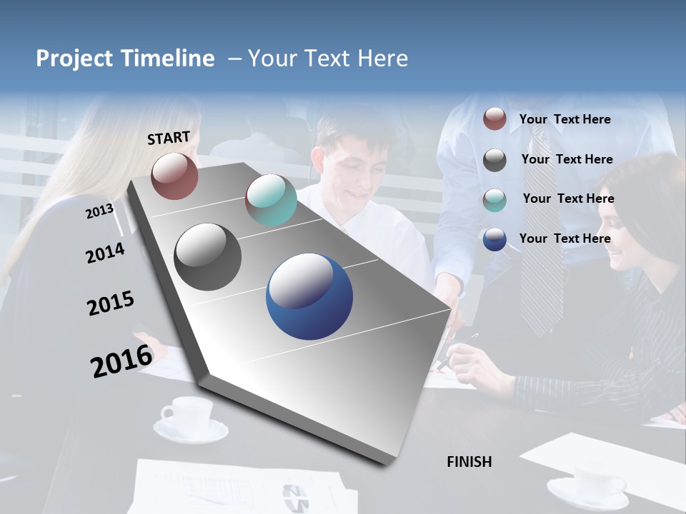 Young Corporate Staff PowerPoint Template