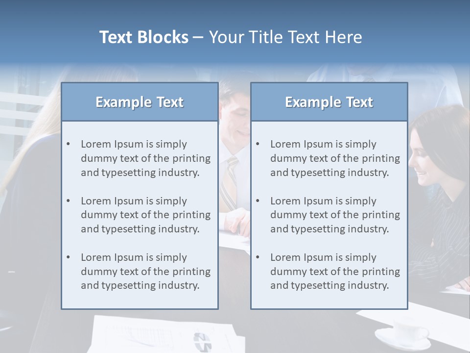Young Corporate Staff PowerPoint Template
