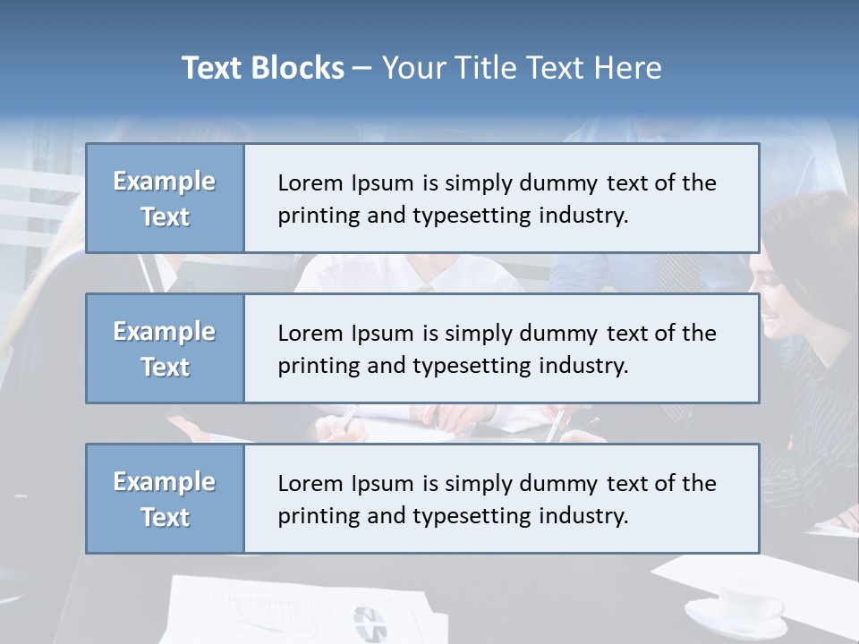Young Corporate Staff PowerPoint Template