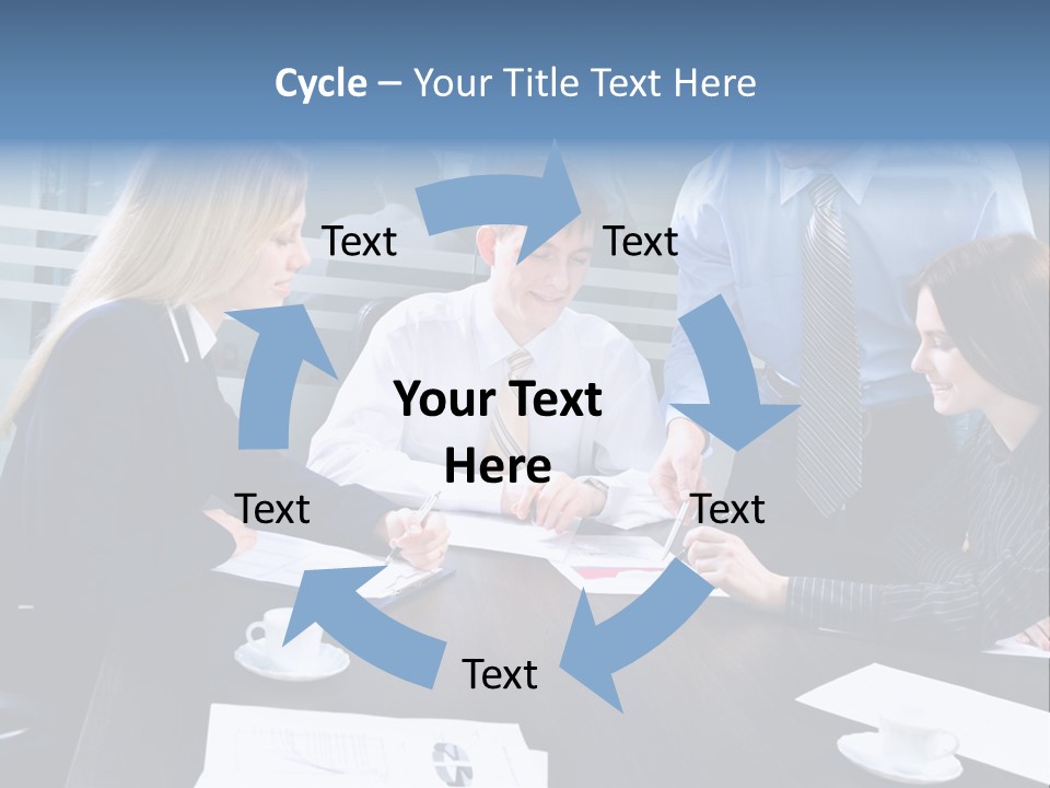 Young Corporate Staff PowerPoint Template