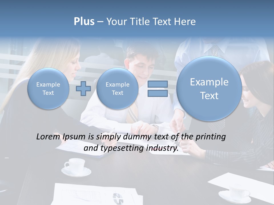 Young Corporate Staff PowerPoint Template