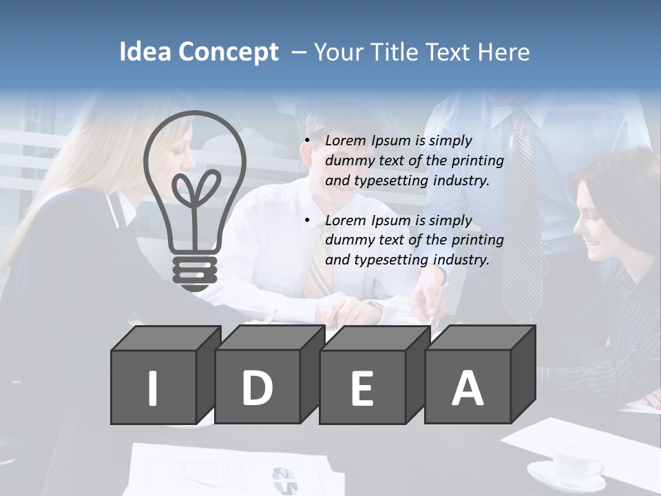 Young Corporate Staff PowerPoint Template