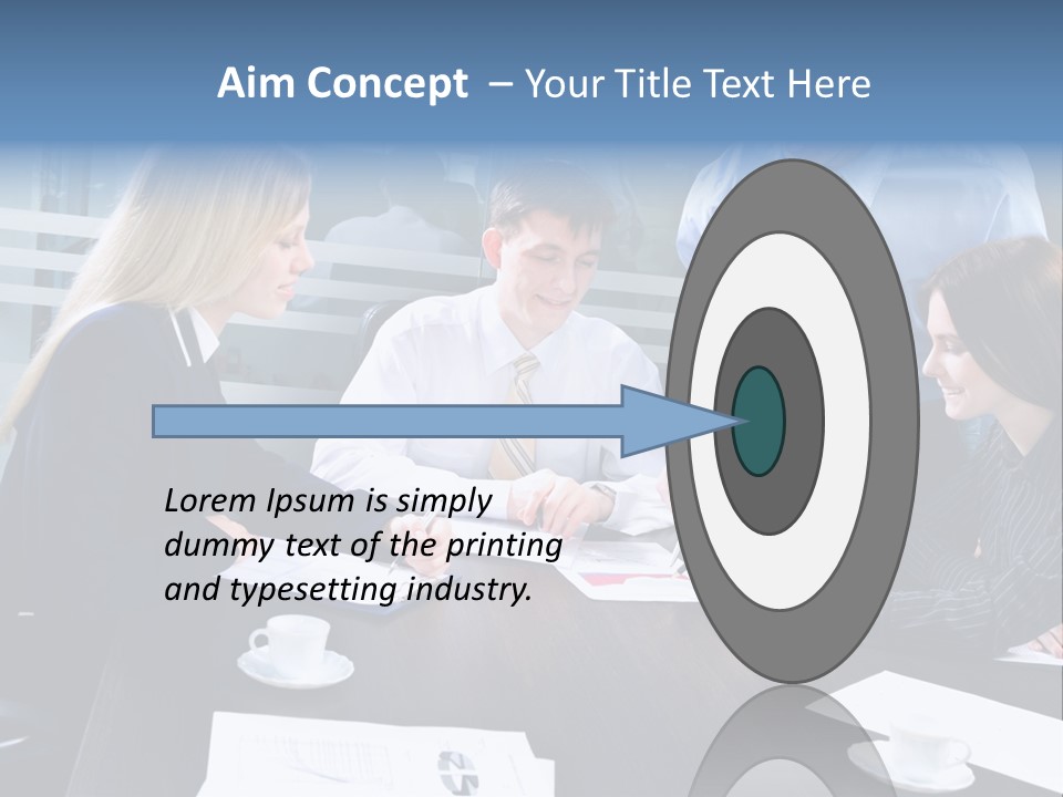 Young Corporate Staff PowerPoint Template