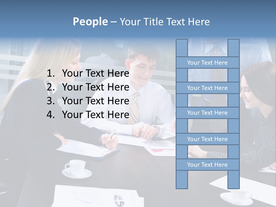 Young Corporate Staff PowerPoint Template