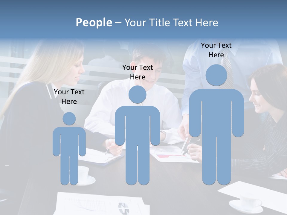 Young Corporate Staff PowerPoint Template