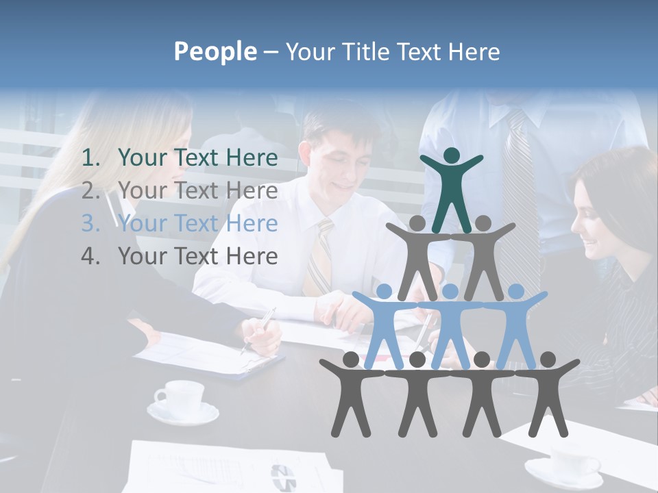 Young Corporate Staff PowerPoint Template