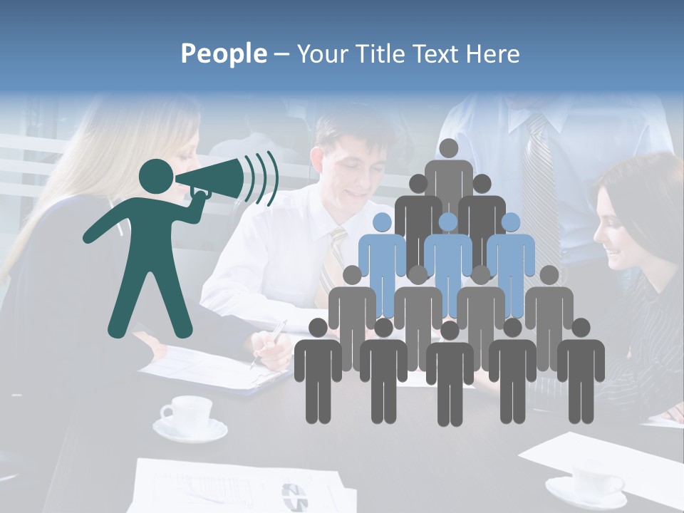 Young Corporate Staff PowerPoint Template