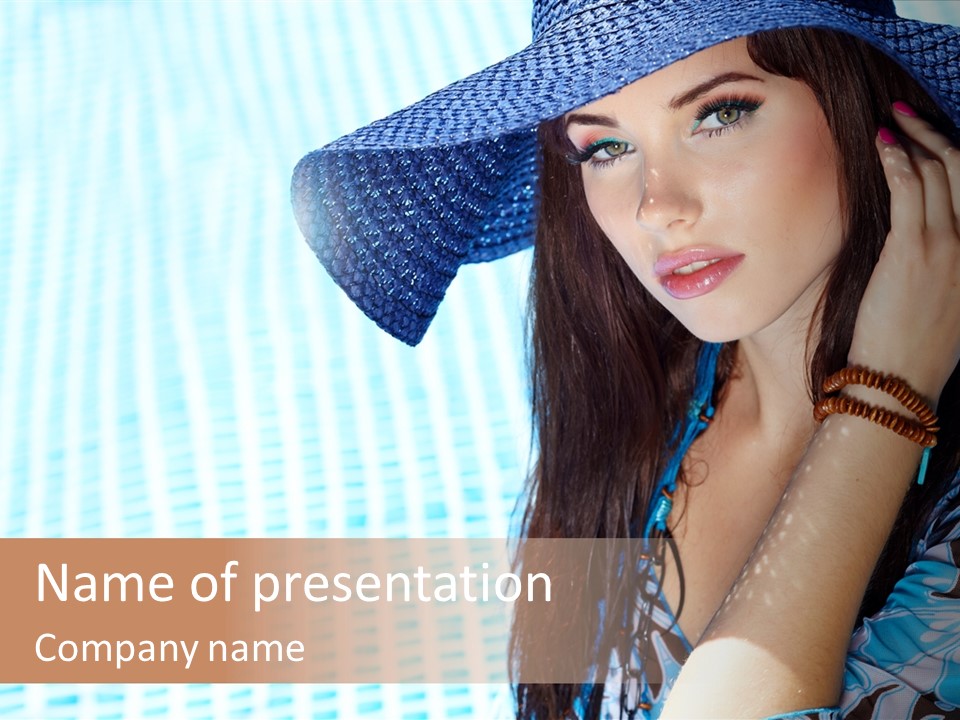 Girl Relaxation Colorful PowerPoint Template